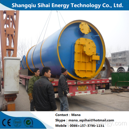 Minimum capacity uesed plastic refining pyrolysis machine